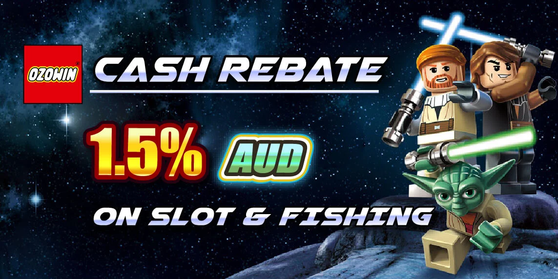 1.5 cash rebate on OZOWIN slots